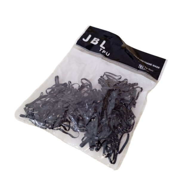 Resorte negro pequeño de silicona